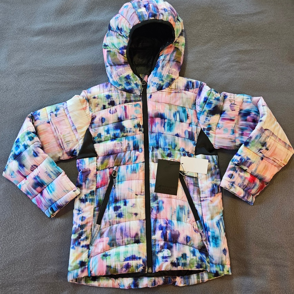 Boulder Gear Youth Girls‎ size medium Starlight Puffy winter Jacket hooded warm